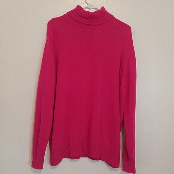 croft & barrow Sweaters - Croft Barrow pink turtleneck tunic sweater